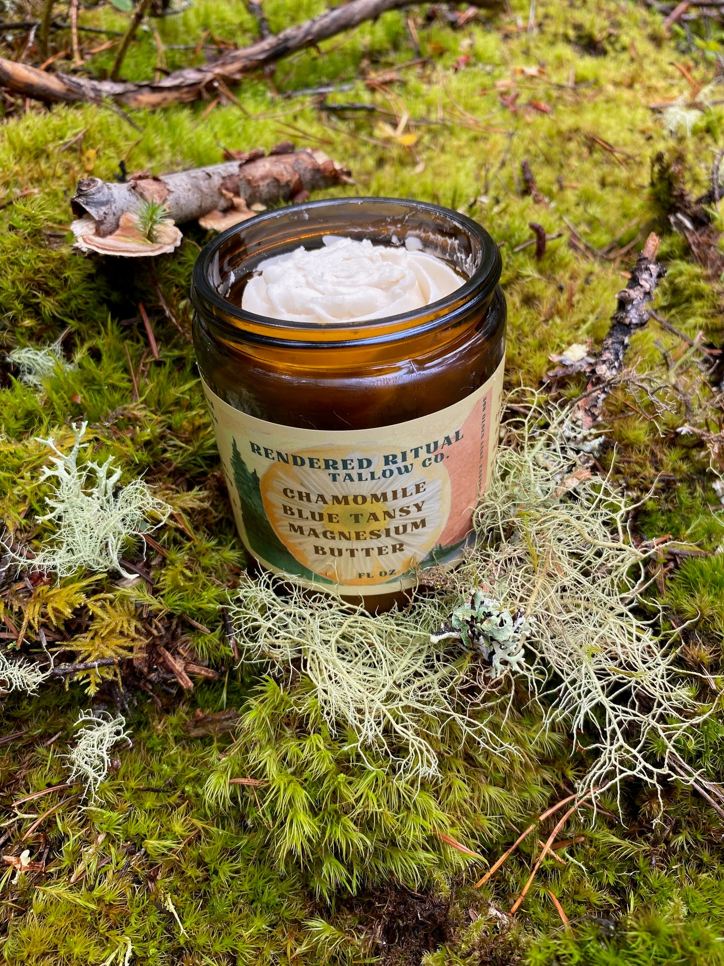 Magnesium Tallow Body Butter - Chamomile & Blue Tansy